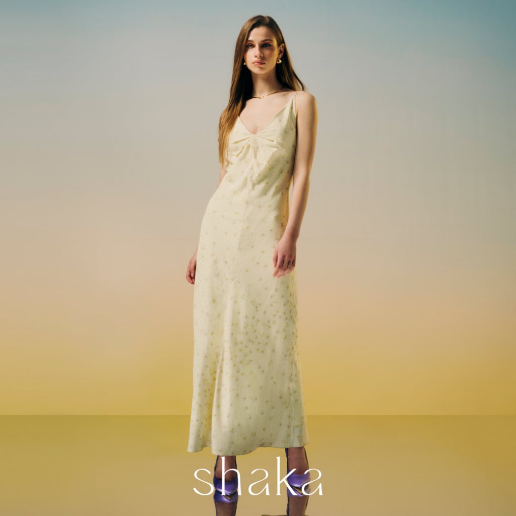 Shaka SS22 Petals Slip Dress เดรสยาวสายเดี่ยว DS-S220215
