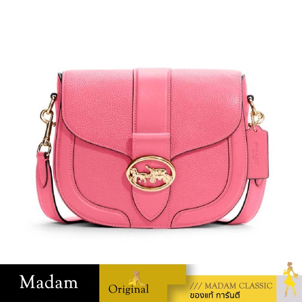 กระเป๋าสะพายข้าง COACH C3241 GEORGIE SADDLE BAG (IMNOG)