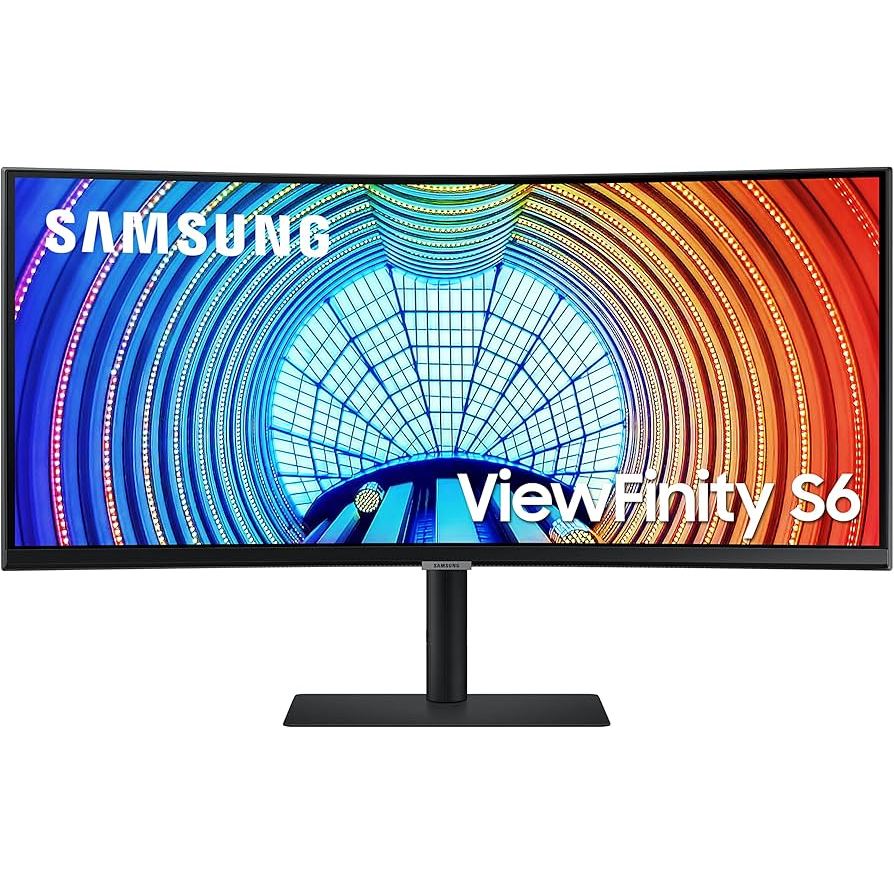 โปรลดแบบจุกๆ MONITOR (จอมอนิเตอร์) SAMSUNG VIEWFINITY S6 LS34C650VAEXXT - 34" VA CURVED U2K