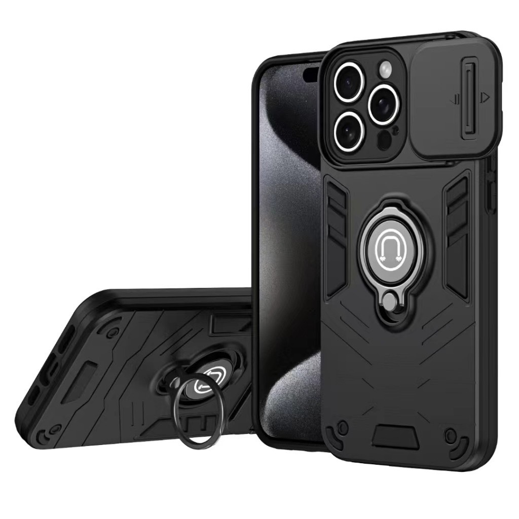 CASE for ip15 15pro 15plus 15pro max ip16 16pro 16plus 16pro max เคสใหม่ เคสแหวนแม่เหล็ก กันกระแทก ม