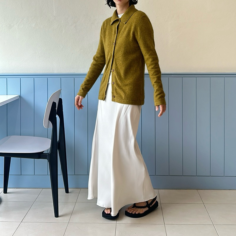 hana cardigan wool fabric something about us