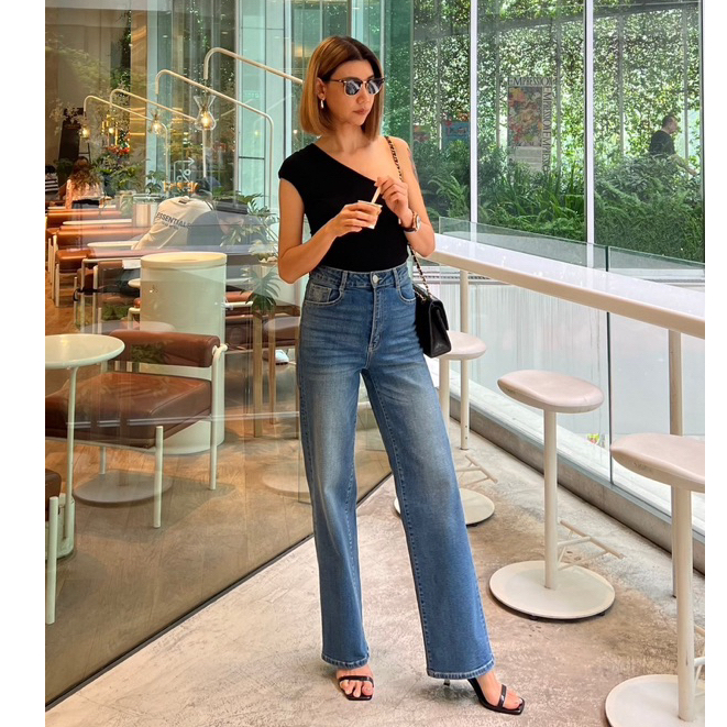 Aevelyn Jeans กางเกงยีนส์รุ่น Richy Blue