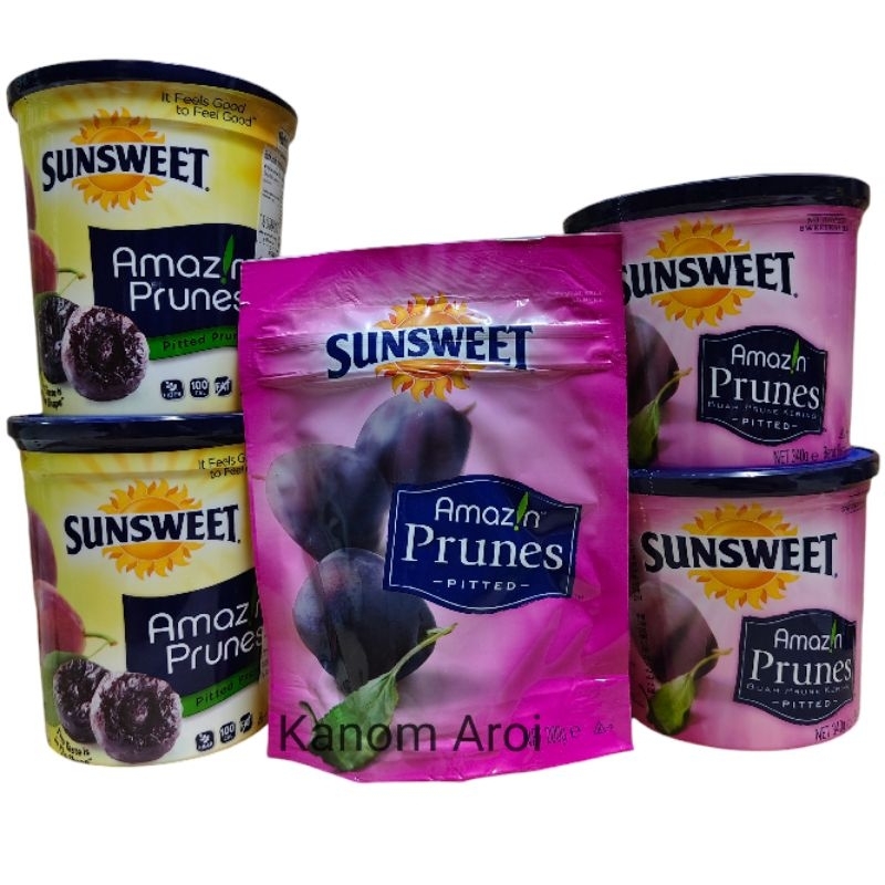ลูกพรุน ซันสวีท Sunsweet ของอเมริกา ลูกพรุนคัดเกรด ไม่มีเมล็ด เจทานได้ หวานน้อย
