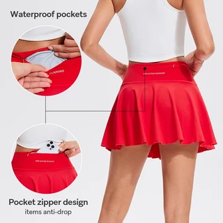 Cosleaf Skirt กระโปรงสปอร์ตเอวสูง Lyarc Fabric ผ้ายืด แห้งไว มีซับใน มีกระเป๋าใส่ของด้านหลัง ใส่ได้ทั้งแฟชั่นและกีฬา