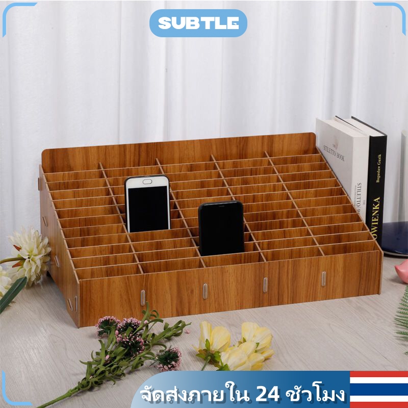 ที่วางจัดระเบียบโทรศัพท์มือถือกล่องเ ใช้ใส่โทรศัพท์มือถือ เครื่องมือช่าง ชั้นไม้อเนกประสงค์ กล่องใส่ปากกา สำนักงาน
