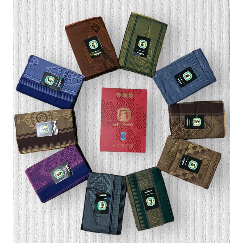 ผ้าโสร่งผู้ชาย ตราช้าง“Gajah Duduk“ รุ่น Serumpun ผ้าไม่ลื่น ซับน้ำดี มาใหม่สวยๆ เย็บแล้ว