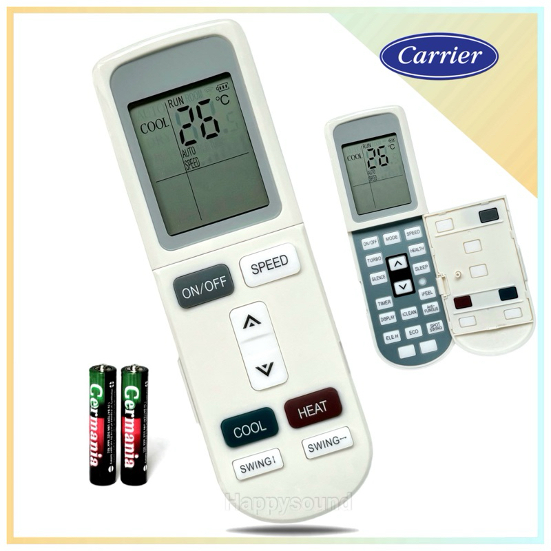 รีโมทแอร์ เครื่องปรับอากาศ ยี่ห้อ Carrier แคเรียร์ รุ่น YKR-L101E ,YKR-L102E