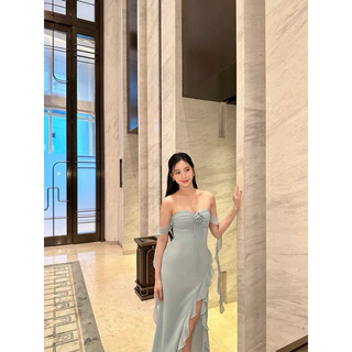 𝑰𝒓𝒊𝒔 𝑴𝒂𝒙𝒊 𝒅𝒓𝒆𝒔𝒔 🌺เดรสออกงาน เดรสไปงานแต่ง ชุดเพื่อนเจ้าสาว
