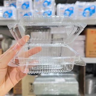 ไม่เป็นไอน้ำ⭐ กล่องใส Benly BL-37A แพ็ค 100 ชิ้น ขนาด 240 ml. ฝาล็อค กล่องใส่ขนมเบเกอรี่ อาหาร กล่องพลาสติกใส