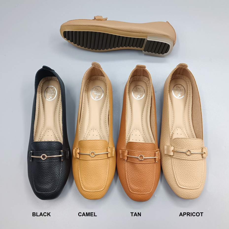 รองเท้าลำลอง D610142 หนังลิ้นจี่นิ่ม ใส่สบายมากๆ DESHOE รองเท้าลำลอง แฟชั่นพื้นนิ่มมากๆ อะไหล่ชุบคาด1เส้น