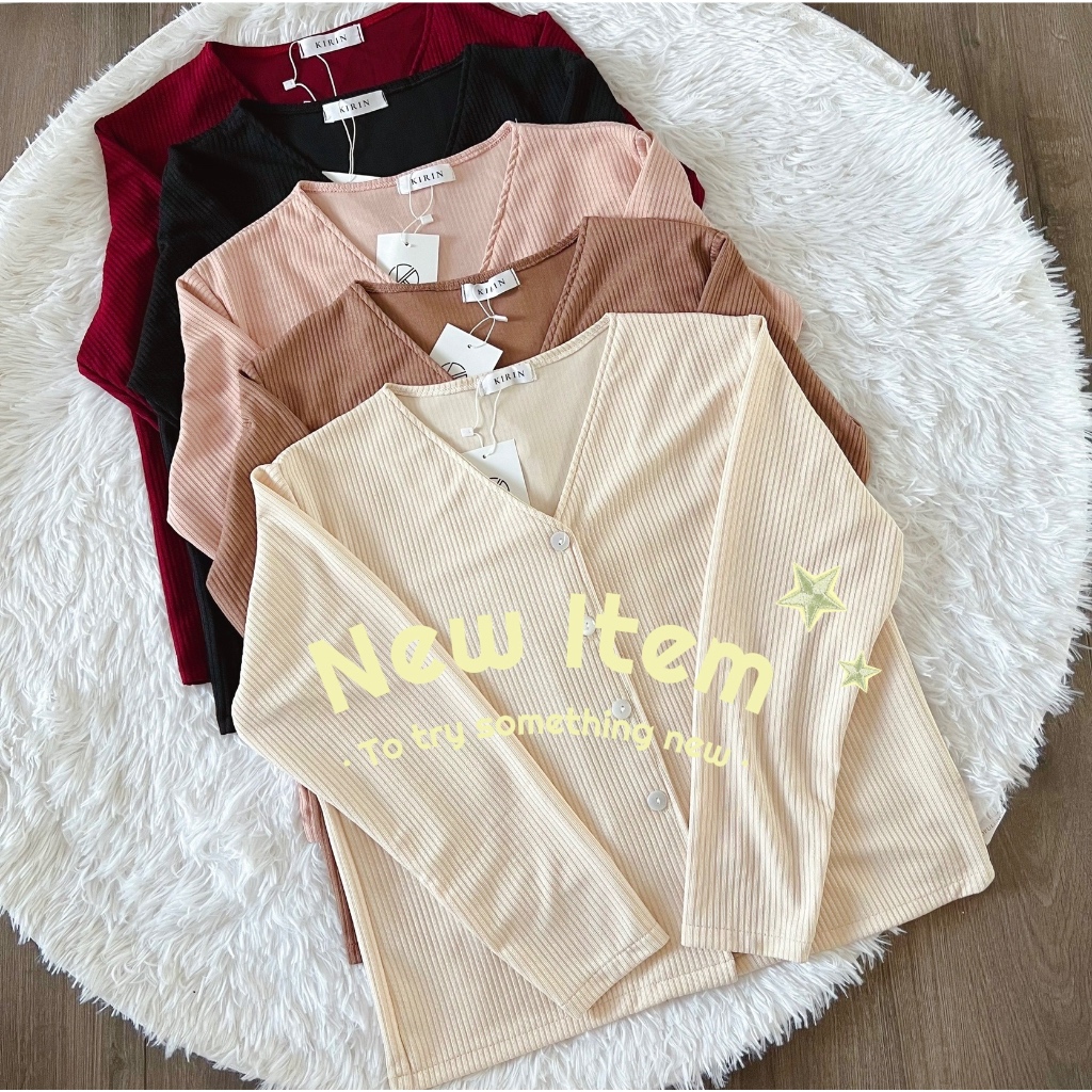 Cardigan Basic เสื้อคาดิแกนผ้านุ่ม สไตล์มินิมอล สินค้าพร้อมส่ง - รูปที่ 2