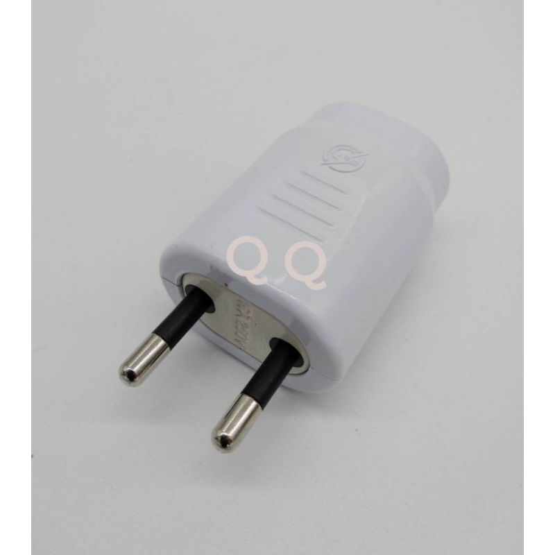 CRT​ ปลั๊ก​ตัวผู้​ 2​ ขา​ ขา​กลม​ ตัวแบน​ 16A​ 250v