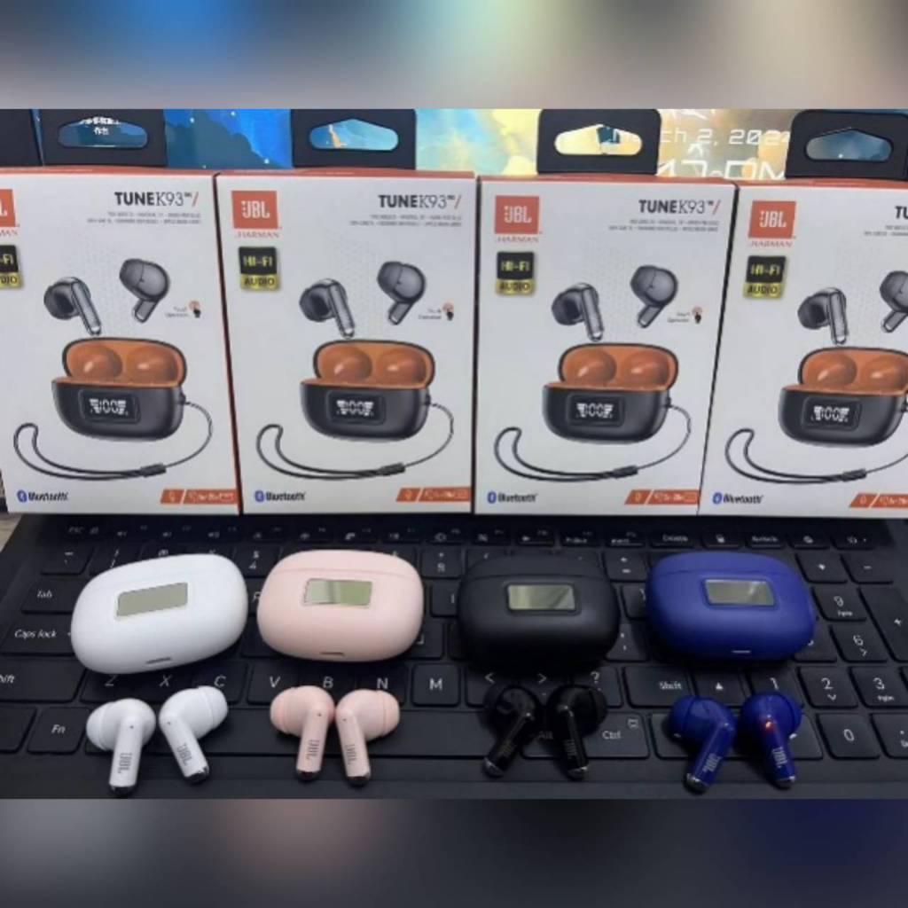 หูฟังบลูทูธJBL  k93 TWS หูฟังไร้สาย หูฟัง บลูทูธ หูฟังเอียบัด หูฟังสเตอริโอ มาพร้อมฟังก์ชั่นตัดเสียง