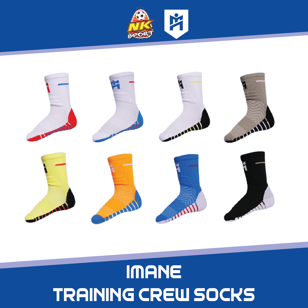 IMANE ถุงเท้าครึ่งแข้ง รหัส: IMC2006 TRAINING CREW SOCKS ผ้าNYLON POLYESTER