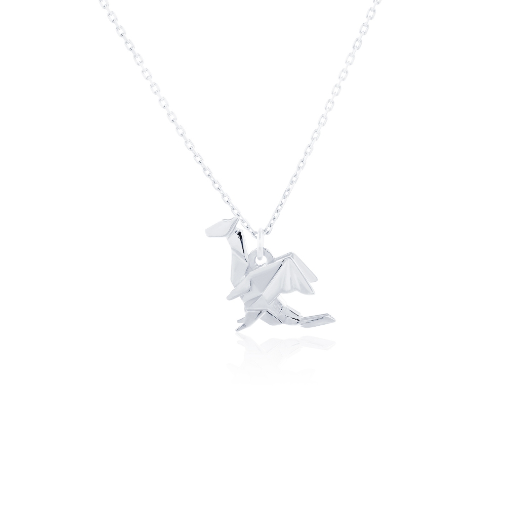 ORIGAMI LUCKY NECKLACE สร้อยคอพร้อมจี้ลายกระดาษพับ สัญลักษณ์แห่งความโชคดี และ ความสุข 13 ลาย