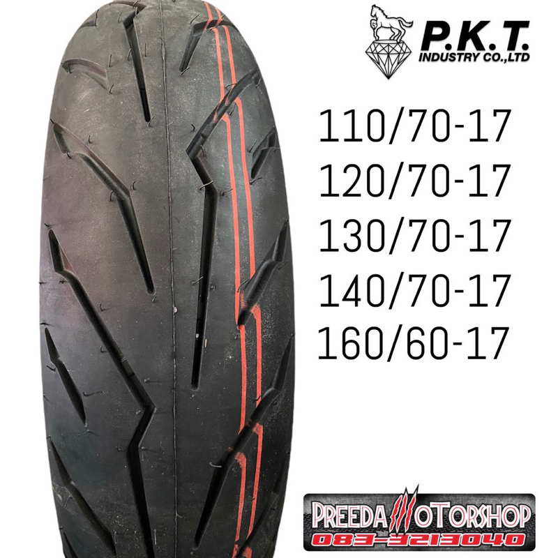 ยางนอกแบบไม่ใช้ยางใน (TL) ขอบ17 ยี่ห้อPKT ML201