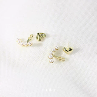 earika.earrings - pearly hook ต่างหูห้อยไข่มุกก้านเงินแท้ชุบทอง ผิวแพ้ง่ายใส่ได้