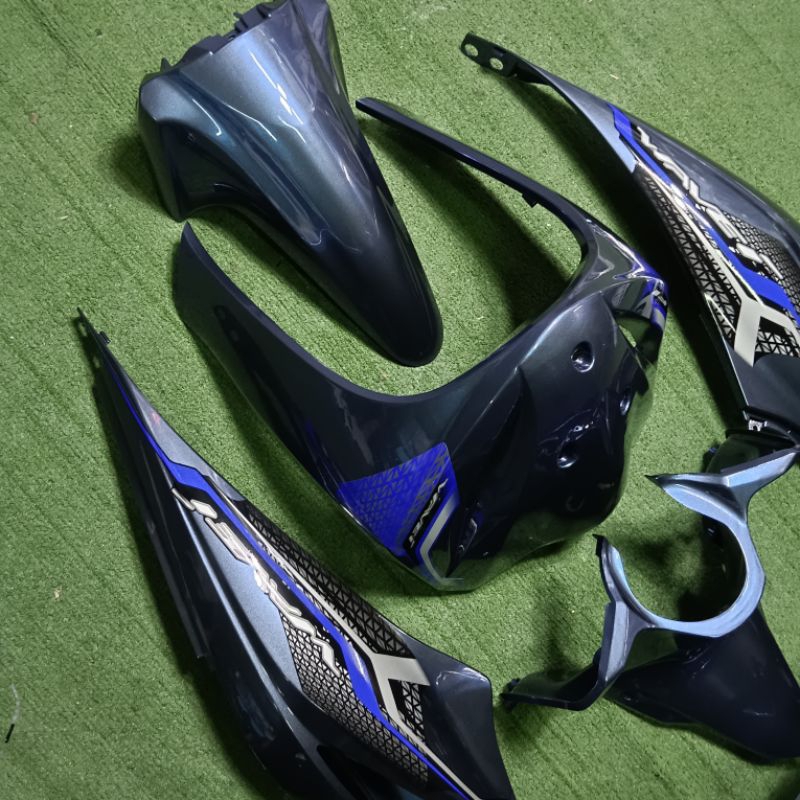 ชุดสี WAVE เวฟ110i ปี 2011-2018 สี เทาเข้ม มุกน้ำเงิน พร้อมติดลายตัว(LED )15ชิ้น  ลูกค้าสามารถเลือกสีและลายได้ทางแชท - รูปที่ 3