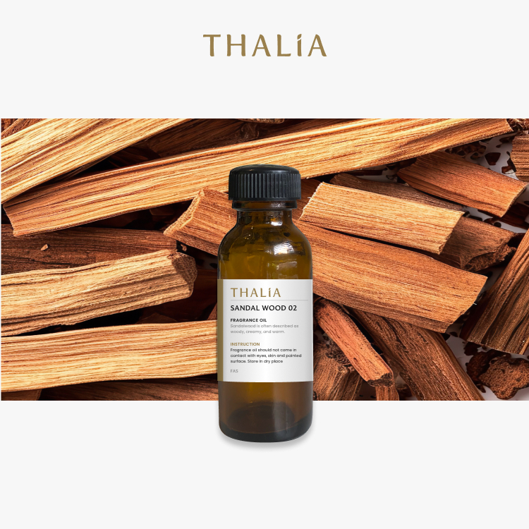 หัวน้ำหอม Fragrance oil กลิ่น ไม้จันทร์ SANDAL WOOD 02
