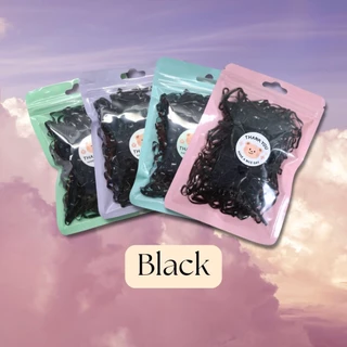 ยางมัดผมซองซิป ยางรัดผม หนังยางมัดผม หนังยางรัดผม ยางดำ ยางสี ยางพาสเทล **พร้อมส่ง**