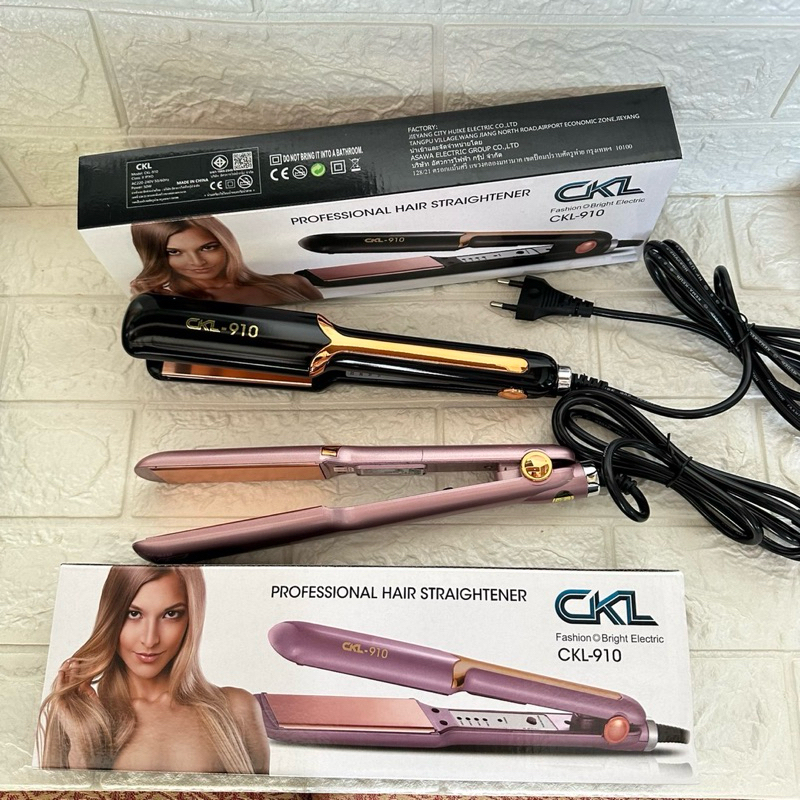 เครื่องหนีบผม รุ่น CKL 910 ปรับความร้อน 4 ระดับ ร้อนเร็ว หนีบตรง เงางาม ไม่ทำลายเส้นผม ทำวอลลุ่ม งุ้มปลาย