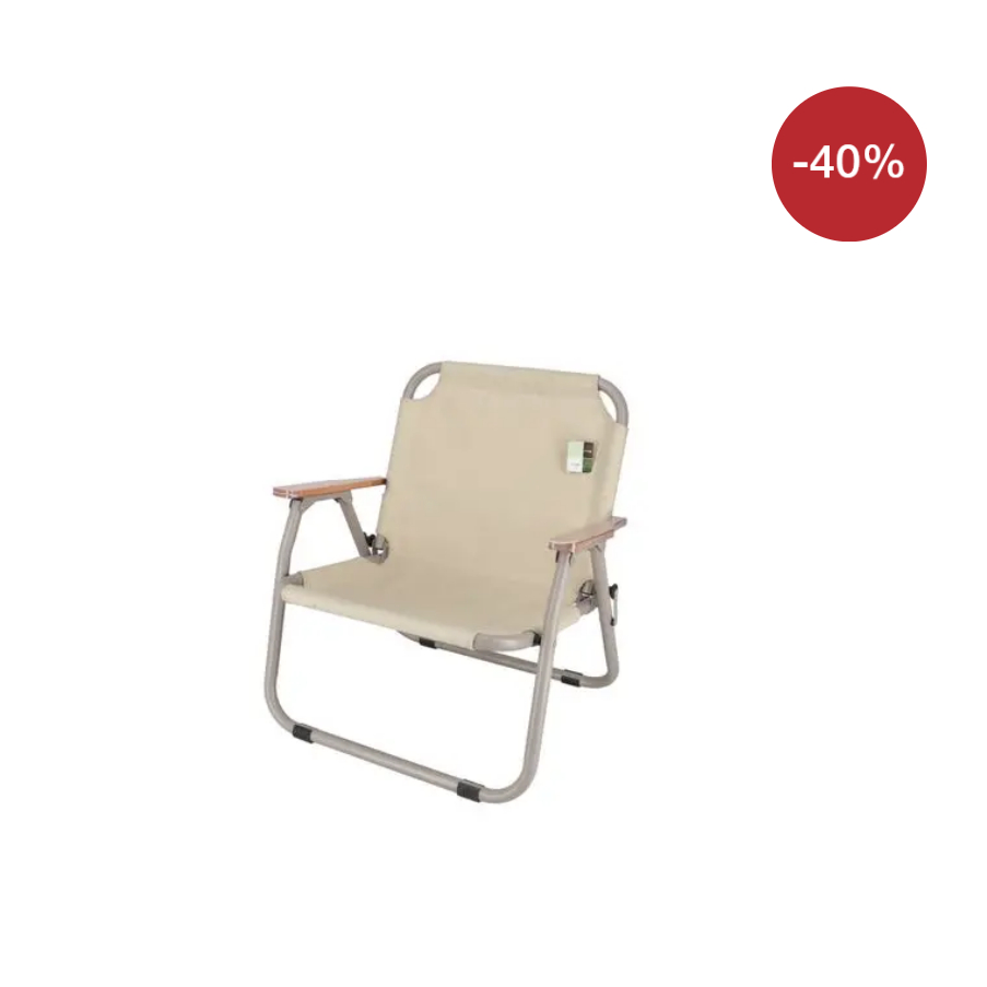 เก้าอี้แคมป์ปิ้ง 1 ที่นั่ง FONTE รุ่น FC-001 สีเบจ