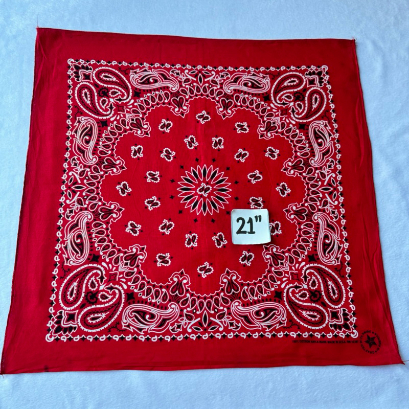 Hav A Hank Bandana USA ผ้าเช็ดหน้า ลายลูกน้ำวินเทจ