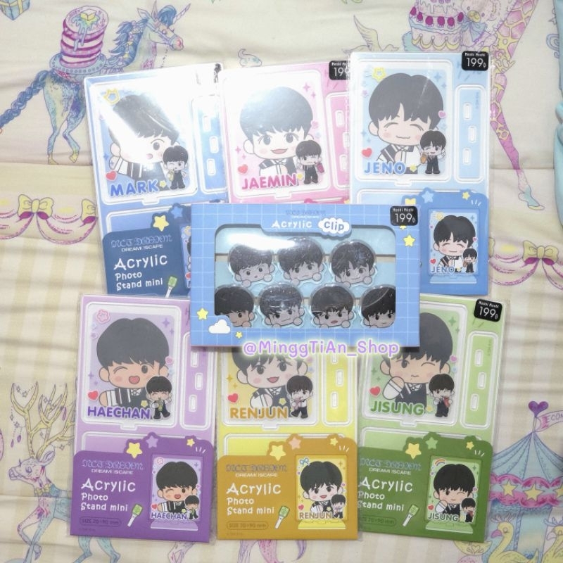 พร้อมส่ง [กดในLive50%40%30%] Moshi Moshi x NCT DREAM Acrylic Photo Stand mini/ Acrylic Clip