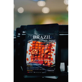Pangkhon Coffee Roaster BRAZIL CERRADO JAGUAR เมล็ดกาแฟคั่ว Bazil Cerrado Jaguar Pulped Natural Process เมล็ดกาแฟบราซิล