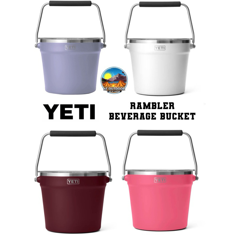 ของแท้ % ถังใส่น้ำแข็ง YETI RAMBLER BEVERAGE BUCKETWITH LID ของแท้ %