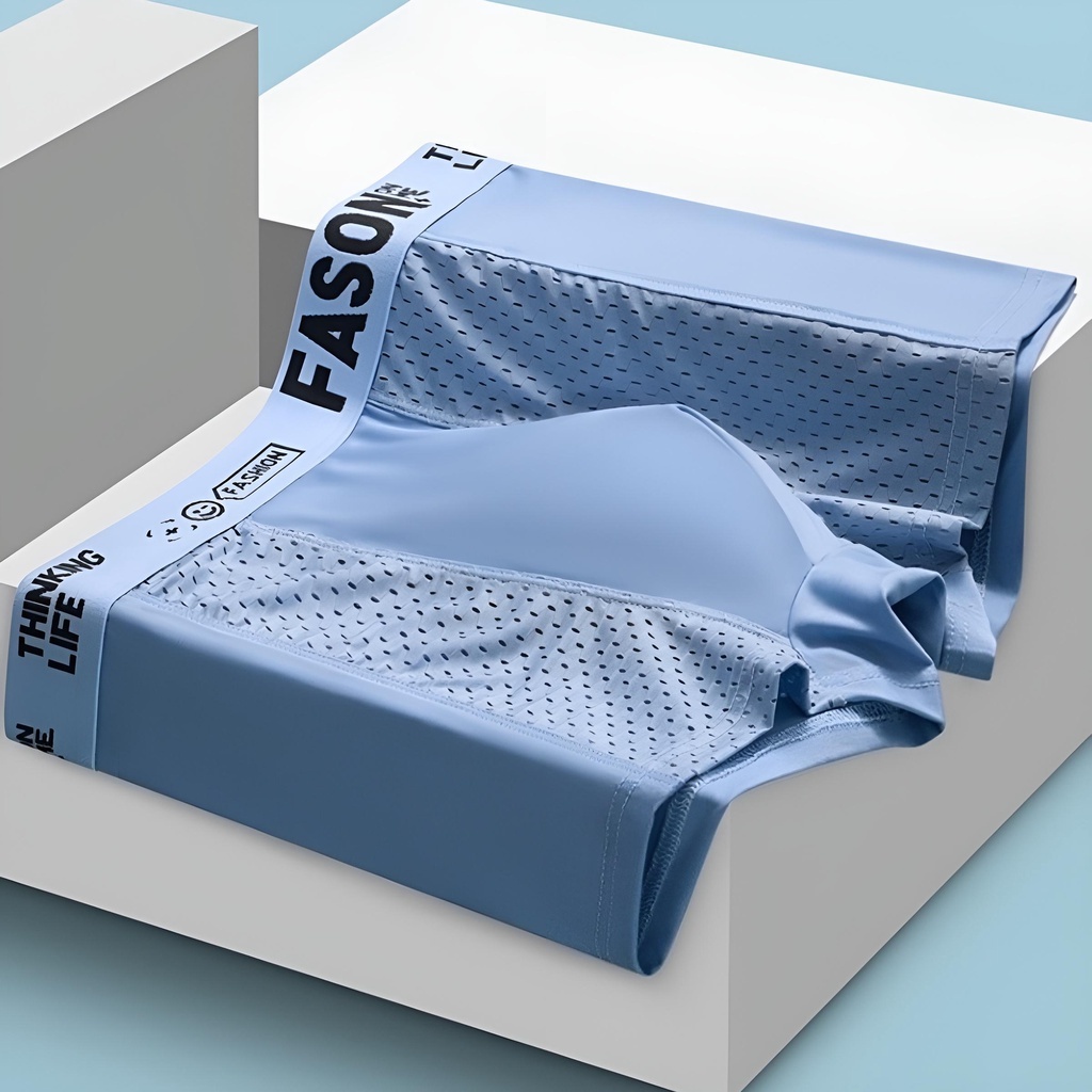 FASON-กางเกงในผู้ชายขาสั้น Man Underwear Boxer เนื้อผ้านิ่ม กางเกงในบ็อกเซอร์ สวมใส่สบาย ระบายอากาศได้ดี Size L-4XL