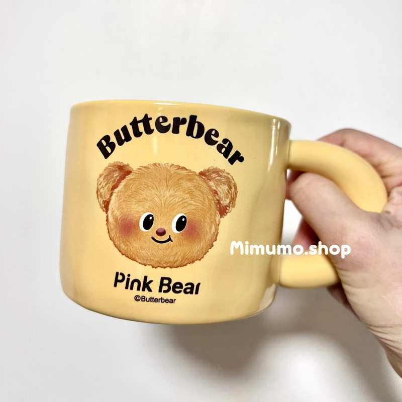‧⁺ พร้อมส่ง 𝑩𝒖𝒕𝒕𝒆𝒓𝒃𝒆𝒂𝒓 𝑴𝒖𝒈 *･ﾟ แก้วเซรามิค หมีเนย pinkbear แก้วมัค ของขวัญวันเกิด