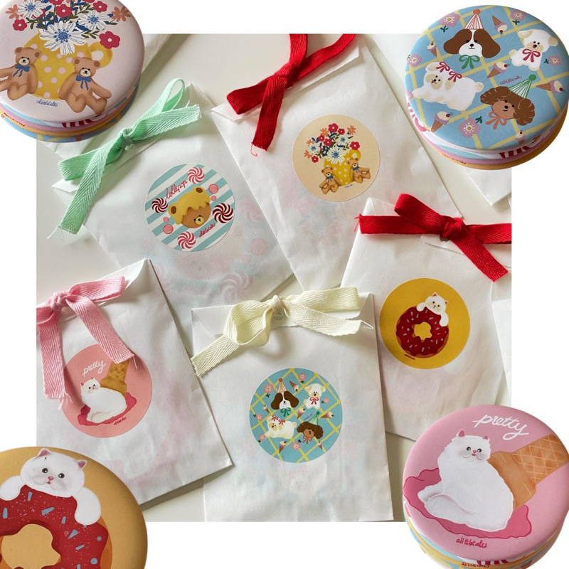 alittletales แพคเกจของขวัญ กระจกพกพา