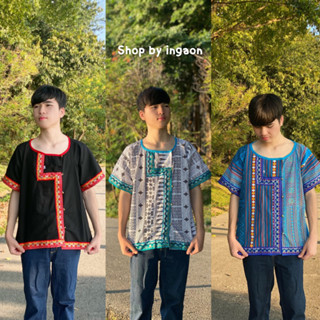 เสื้อดอยผู้ชายSet-02รุ่นเเต่งเทป(มีไซส์S-10XL)เสื้อพื้นเมือง…