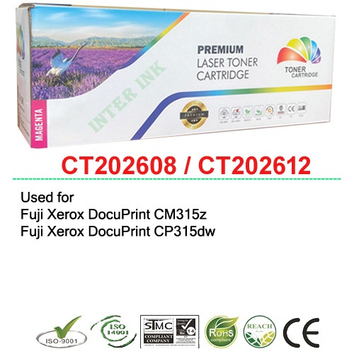 ตลับหมึก Fuji Xerox DocuPrint CM315z/ CP315dw (CT202612) สีแดง Compatible
