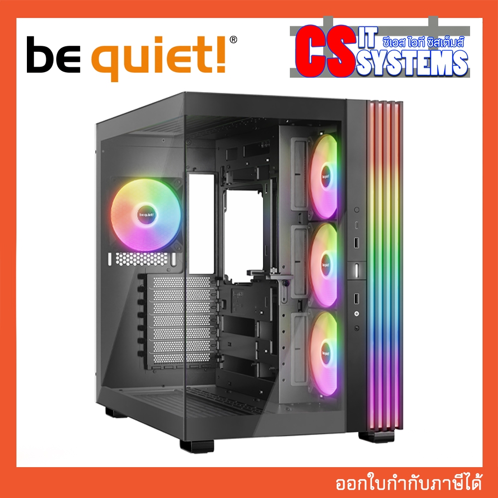 CASE BE QUIET LIGHT BASE 600 LX BLACK (ATX) (แถมฟรีแผ่นรองเม้าส์ BEQUIET MPBQ01 XL BLACK 1ชิ้น)