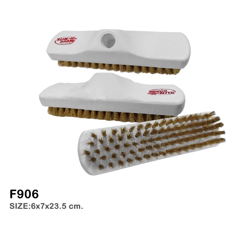 หัวแปรงทองเหลือง(เฉพาะหัวแปรง) แปรงขัดพื้นด้านนอกสำหรับพื้นคอนกรีต Sunbrand ของแท้รับประกัน