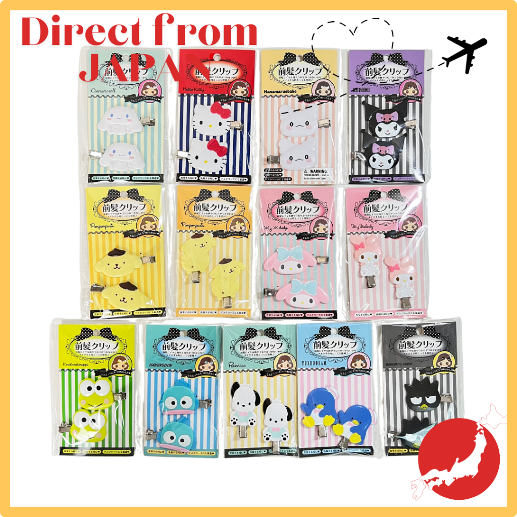 [Direct from JAPAN] Sanrio Hair Clip Bang Clip กิ๊บติดผมซานริโอ กิ๊บติดผมหน้าม้า
