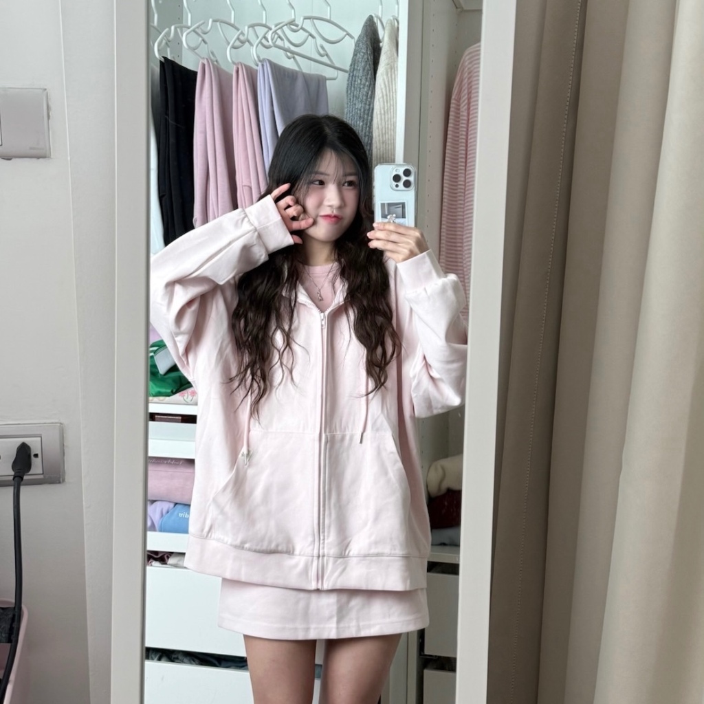 (เก็บโค้ดลดเพิ่ม15-30%) Teddy Hoodie Set – เซท เสื้อฮู้ด กระโปรง