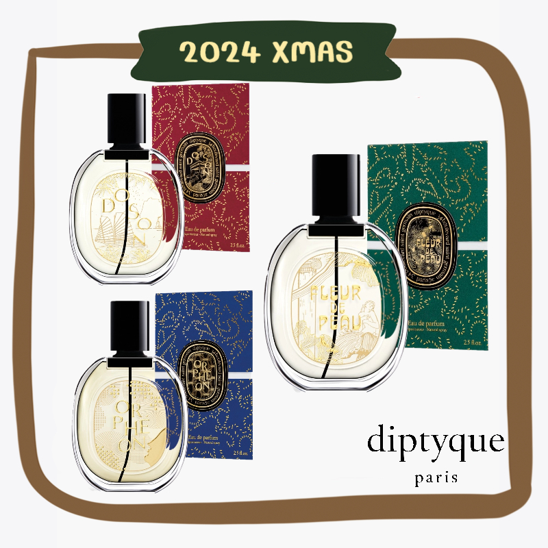 Diptyque Paris xmas 2024 Holiday Edition eau de parfum / DO SON / FLEUR DE PEAU / ORPHEON