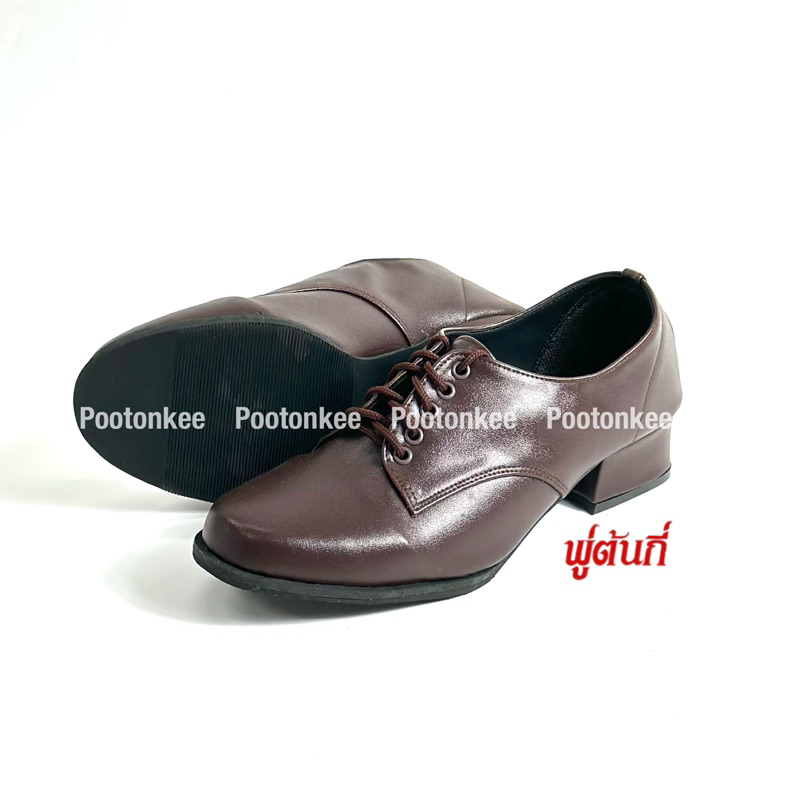 Will To รุ่น 162 รองเท้าคัชชู รองเท้าลูกเสือคุณครู สีน้ำตาล สูง 2 นิ้ว ไซส์ 35-46 ของเเท้ พร้อมส่ง