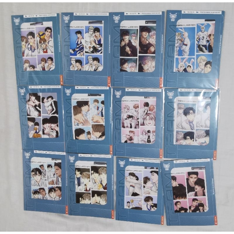 Team Lezhin​ 4cut​ Lezhin​ photocard manhwa​ shutline​ backligh​ พร้อมส่ง