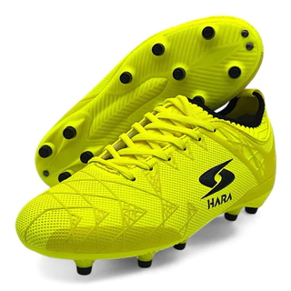 HARA Sport รุ่น Astro รองเท้าสตั๊ดหุ้มข้อเด็ก หน้ากว้าง รองเท้าฟุตบอล สำหรับเด็ก รุ่น F31K สีส้ม/เหลืองมะนาว