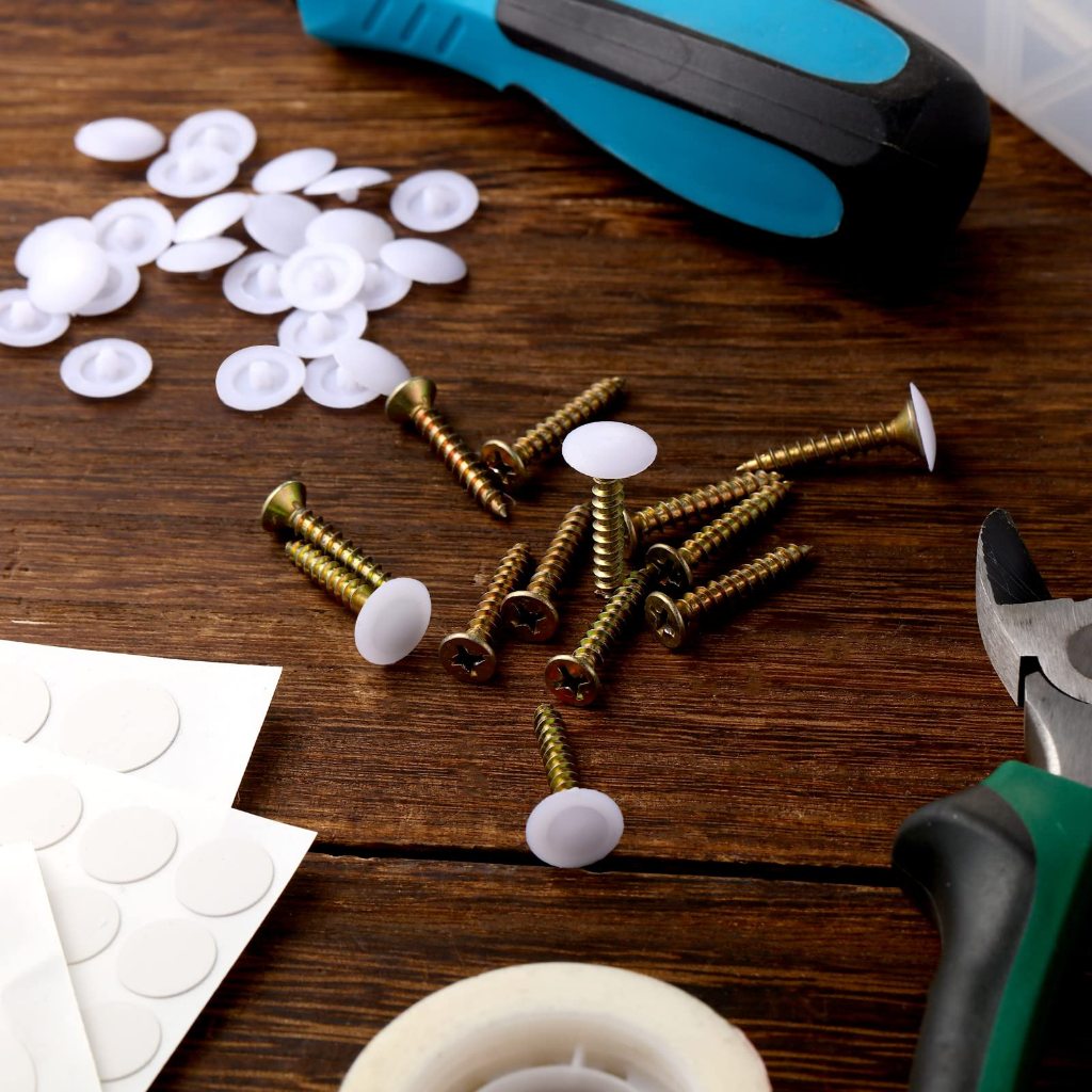 ฝาปิดสกรูพลาสติก 100 ชิ้น ปุ่มปิดหัวนอต ฝาครอบสกรู พลาสติกอุดรูน๊อต ฝาอุดรู ปิดรูสกรู - รูปที่ 3