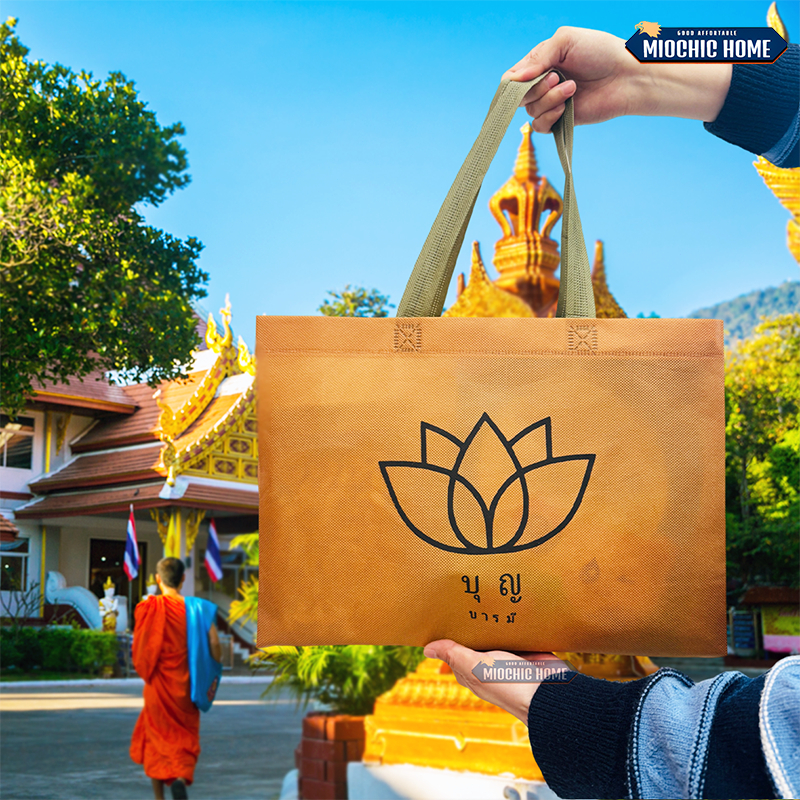 ถุงสังฆทาน ถุงทำบุญ ถุงเติมบุญ ใส่บาตร ถุงใส่สังฆทาน ถุงสังฆทานถวายพระ ถุงใส่บาตร งานบุญต่างๆ