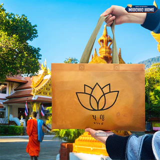 ถุงสังฆทาน ถุงทำบุญ ถุงเติมบุญ ใส่บาตร ถุงใส่สังฆทาน ถุงสังฆทานถวายพระ ถุงใส่บาตร งานบุญต่างๆ