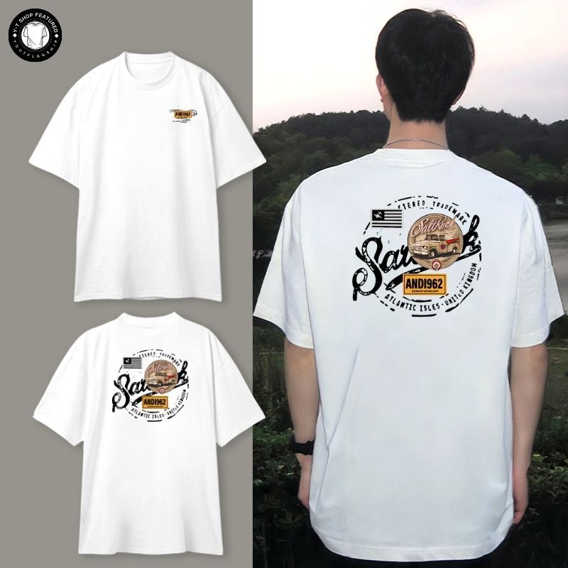 Y-T เสื้อยืดชาย ไม่หดตัว คุณภาพสูง สวมใส่สบาย คอกลม เสื้อยืดแขนสั้น ผ้าฝ้าย 100% สไตล์ถนน