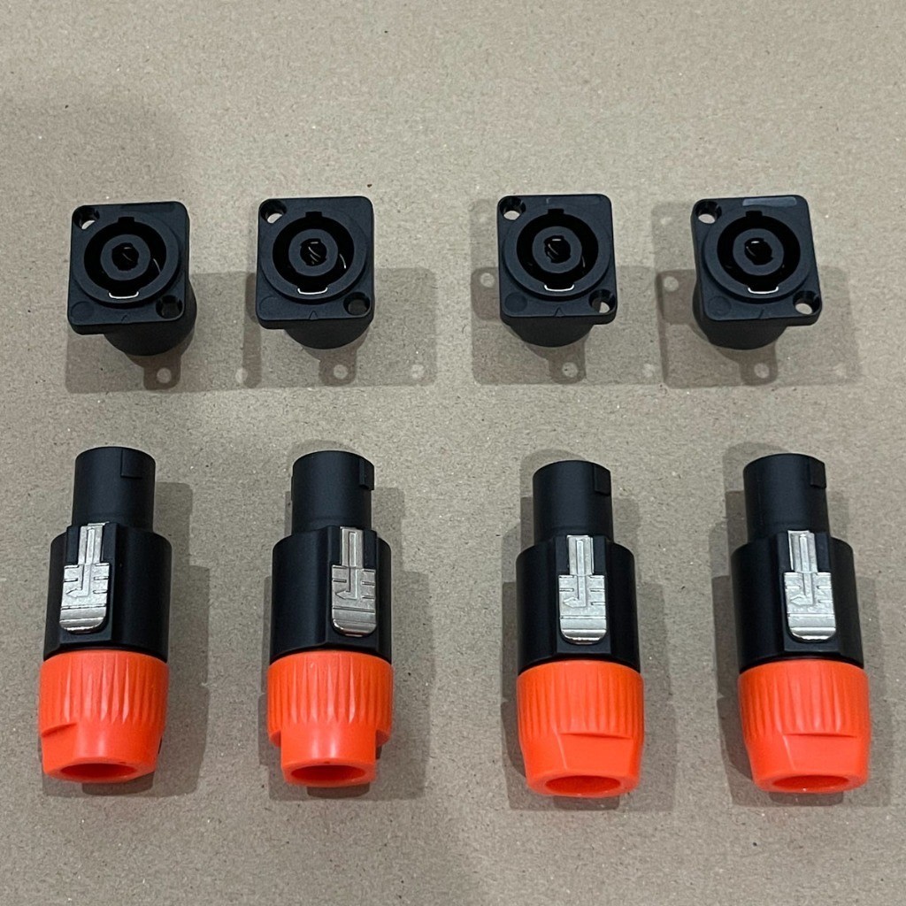 BEST AUDIO ปลั๊กลำโพง สเปคคอน speakon ปลั๊กสเปคคอนตัวผู้ สเปคคอนตัวเมีย สี่เหลี่ยม แบบหมุนล็อค สำหรับต่อสายลำโพง - รูปที่ 2