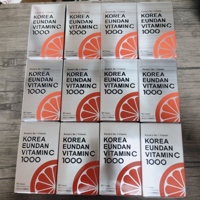 แพ็คเกจใหม่ เซ็ต12 กล่อง KOREA EUNDAN VITAMIN C 1000 mg.