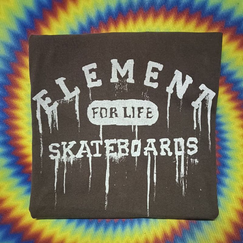 เสื้อยืดมือสอง Vintage Usa แบรนด์ Skateboard 🛹 Element Size L.อก22/ยาว28.5